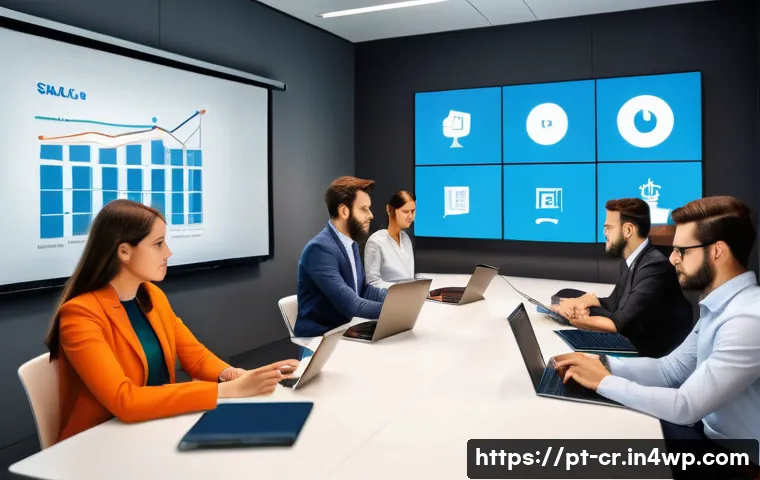 역량 갭 분석을 통한 혁신 촉진 - A modern corporate training room scene in São Paulo, Brazil, featuring a diverse group of profession...